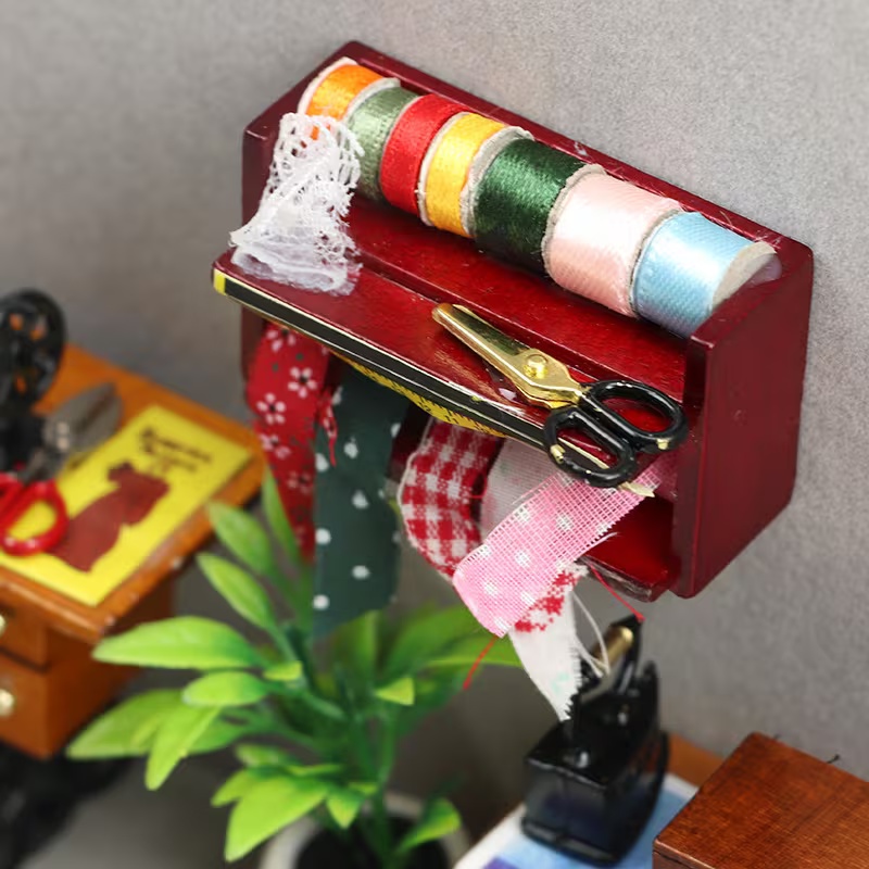 Wood Woodworking - Mini boîte à couture pour maison