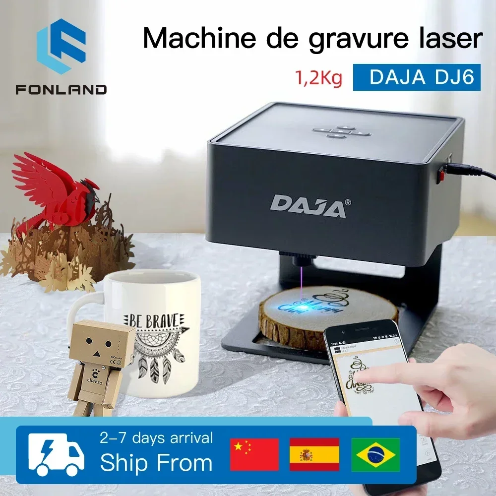 Woodworking Logo - FONLAND DJ6 graveur Laser CNC bricolage