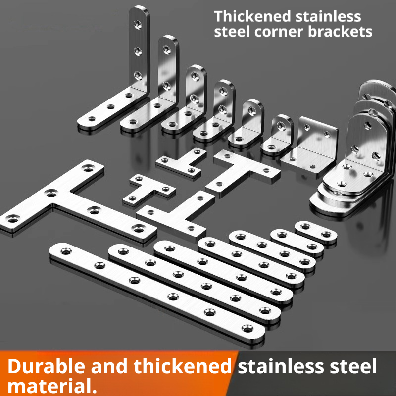 Woodworking Joint Types - 10 pièces de supports d'angle en