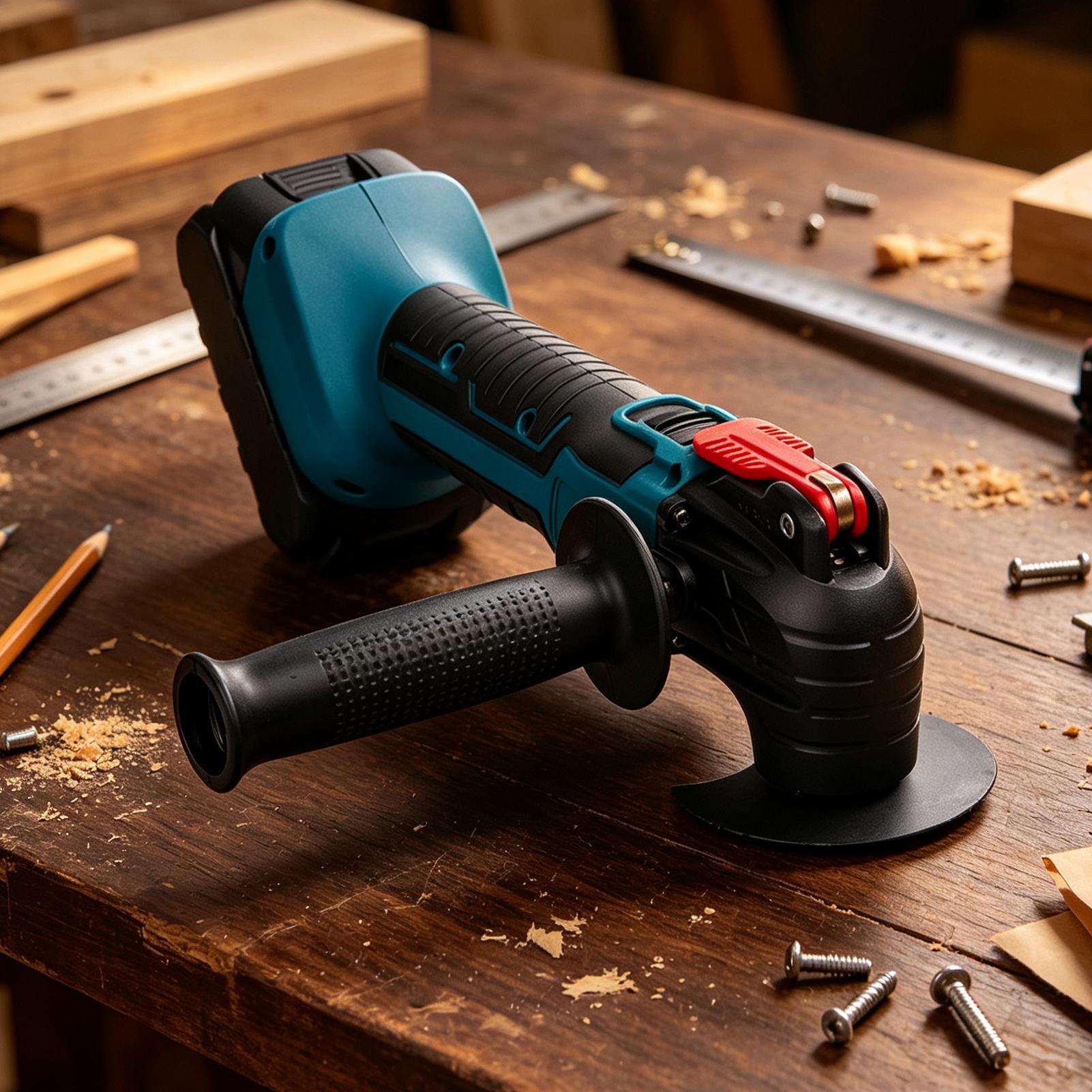 Woodworking Garage - Meuleuse d'angle sans fil oscillante, outil