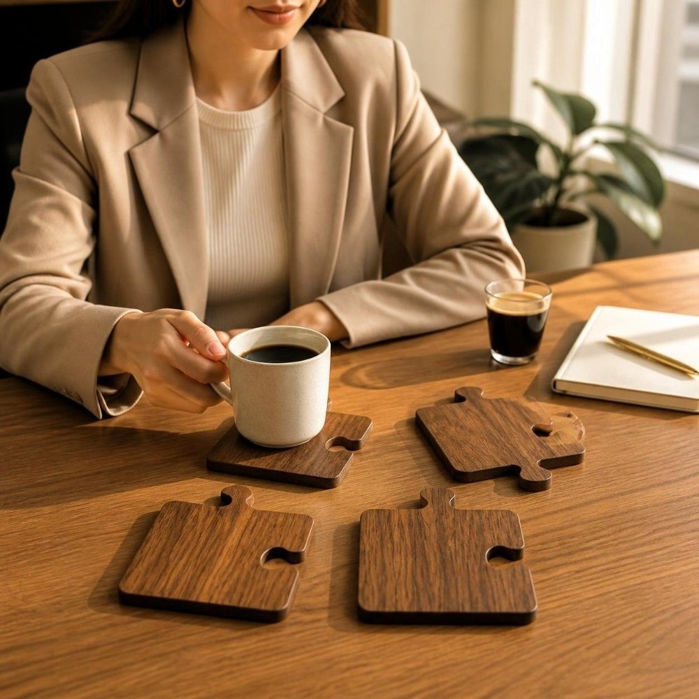 Ensemble de 4 sous-verres vint - Woodworking Game avis et prix