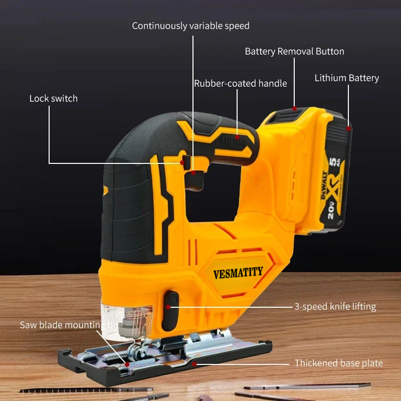 Scie sauteuse sans fil 20V Ves - Woodworking Jigsaw avis et prix