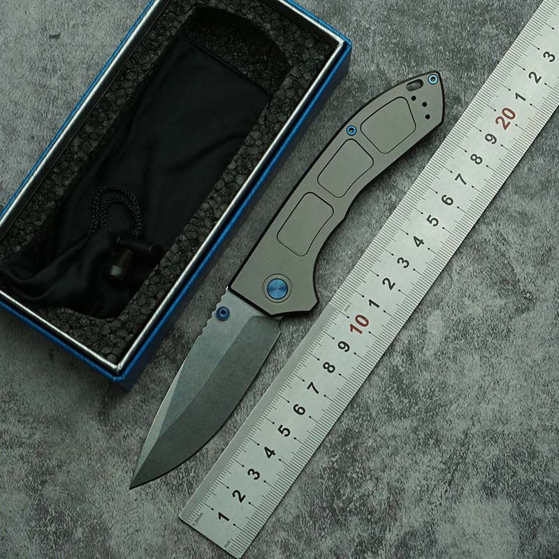 Nouveau couteau pliant bleu 74 - Woodworking Logo avis et prix