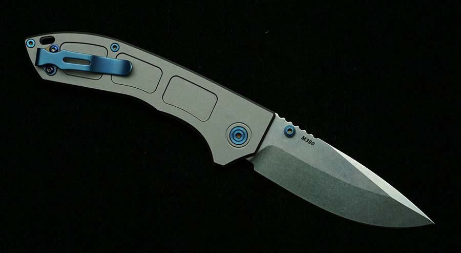 Nouveau couteau pliant bleu 74 - Woodworking Logo avis et prix