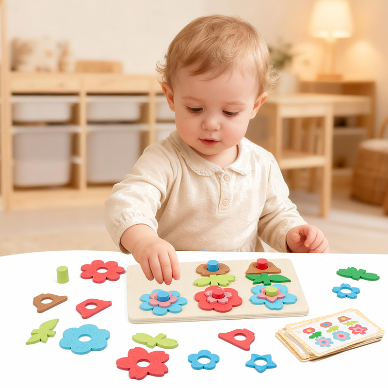 Planche de puzzle florale poly - Woodworking Game avis et prix