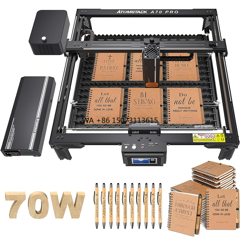 ATOMSTACK A70 X70 Pro 70W Mach - Woodworking Logo avis et prix