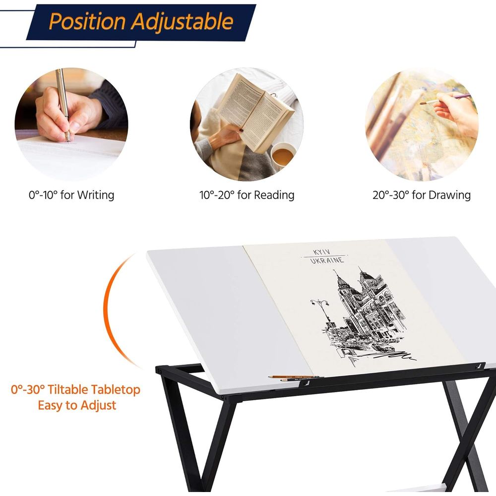 Table de dessin ou bureau d'ar - Wood Woodworking avis et prix