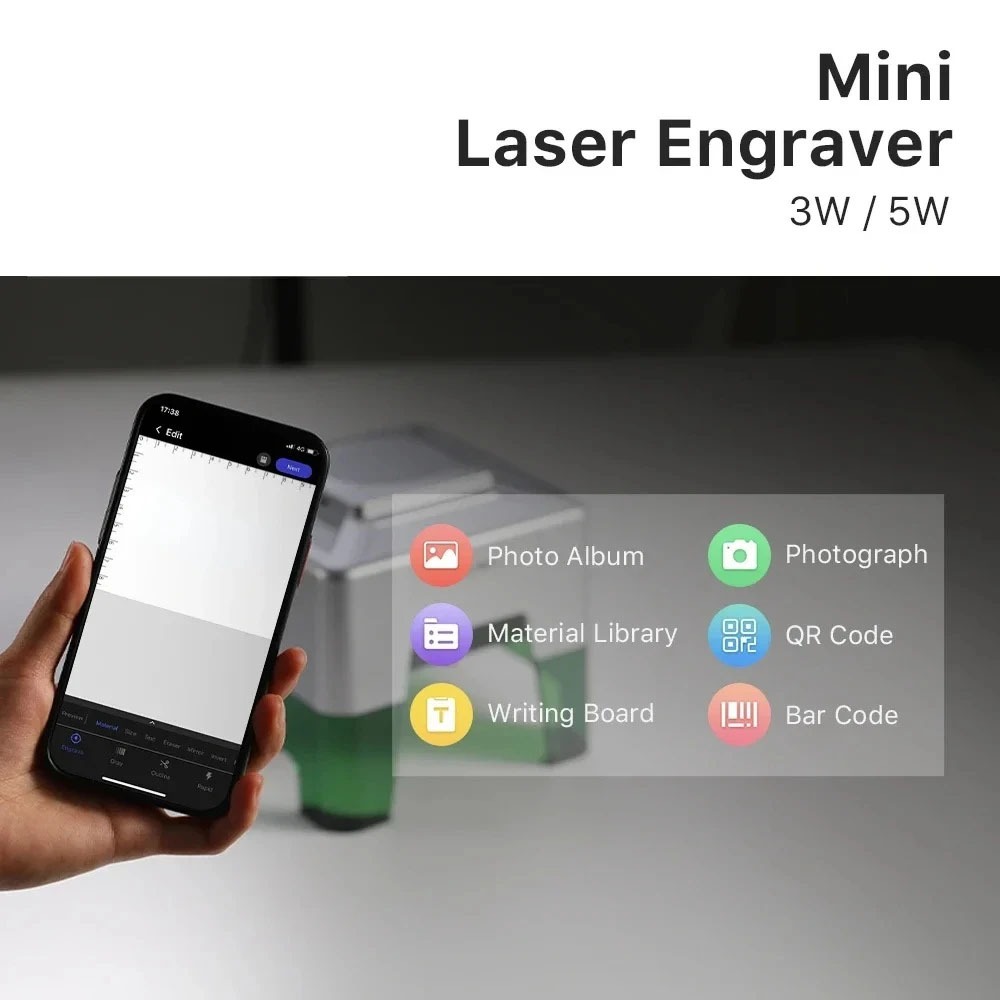 Mini graveur laser CNC 5000mW, - Woodworking Logo avis et prix