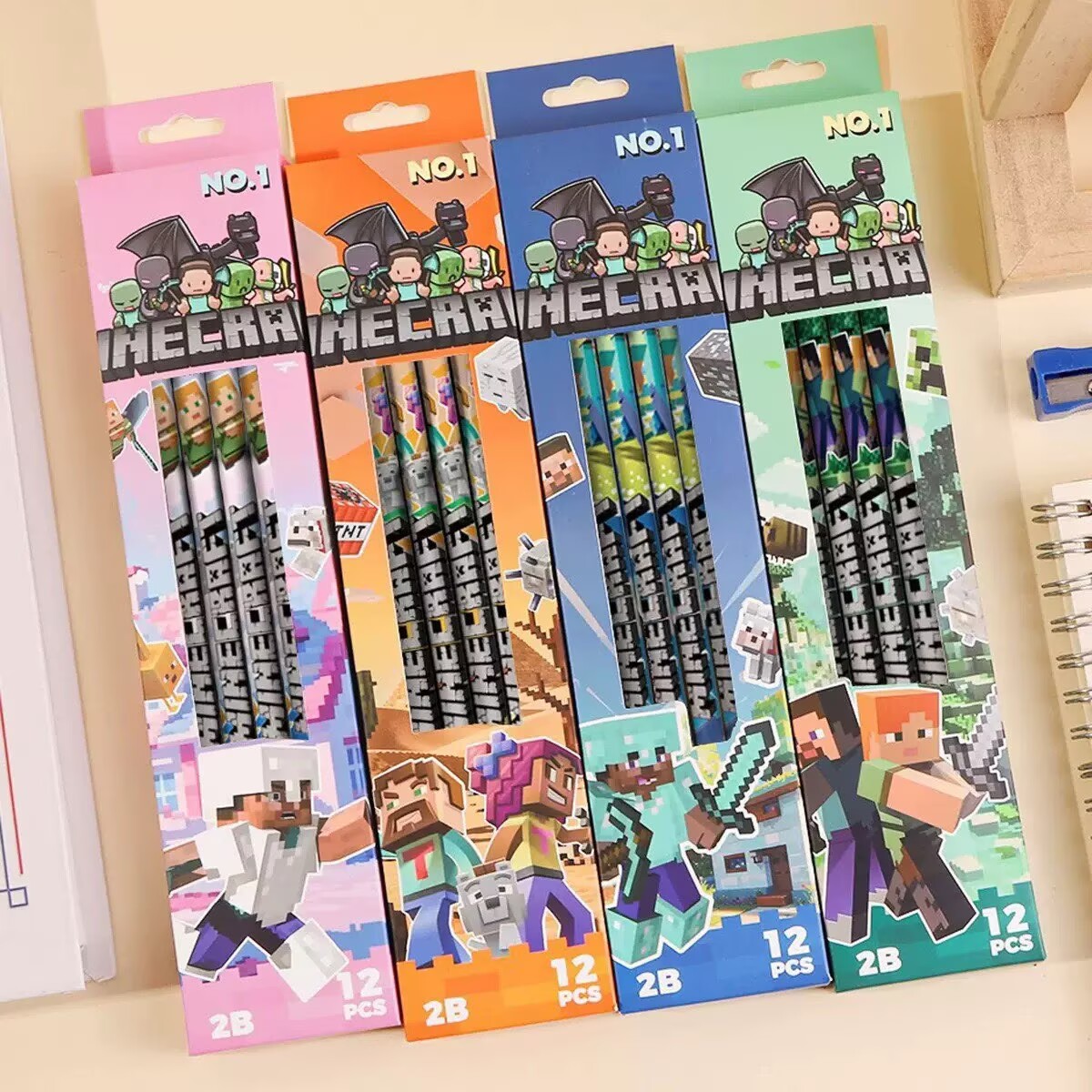 Lot de 4 à 12 crayons sans boî - Wood Woodworking avis et prix