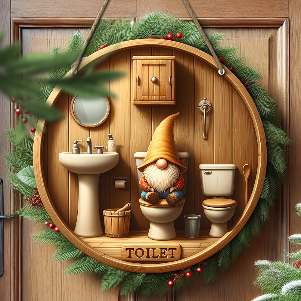 Logo de toilette gnome de camp - Woodworking Logo avis et prix
