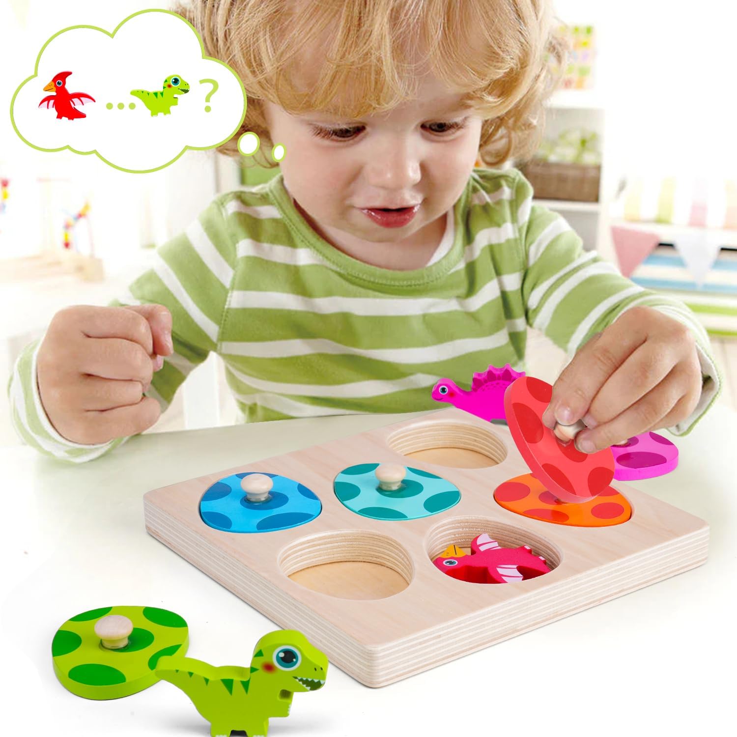 Puzzle dinosaure en bois, joue - Woodworking Jigsaw avis et prix
